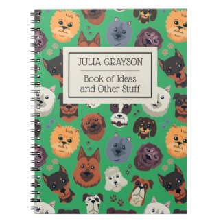 Personalized Vintage Retro Dog Pattern Custom Text