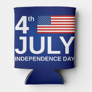 Personalized Vintage Rustic American Flag Can Cool Cooler