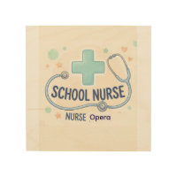 Personalized Vintage School Nurse Sign