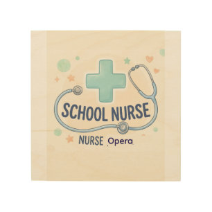 Personalized Vintage School Nurse Sign