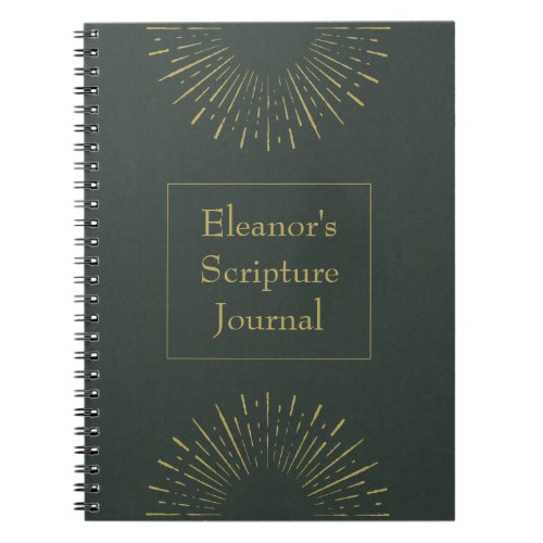 Personalized Vintage Scripture Journal