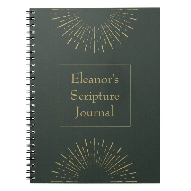 Personalized Vintage Scripture Journal (Front)