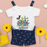 Personalized Vintage Sesame Street Pals Baby T-shirt at Zazzle