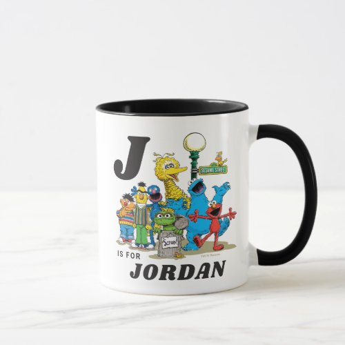 Personalized Vintage Sesame Street Pals Mug