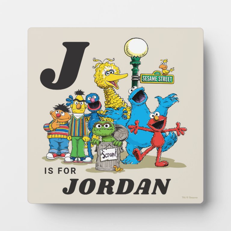 Personalized Vintage Sesame Street Pals Plaque