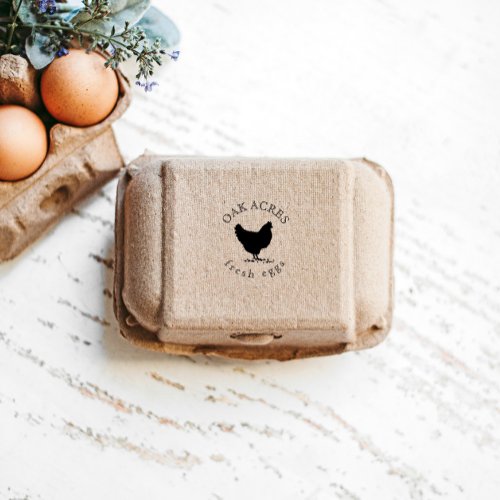 Personalized Vintage simple Egg Stamp