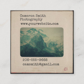 Personalized Vintage Slide business card