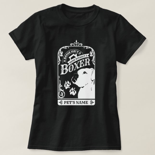 Personalized Vintage Style Boxer T-Shirt (Design Front)
