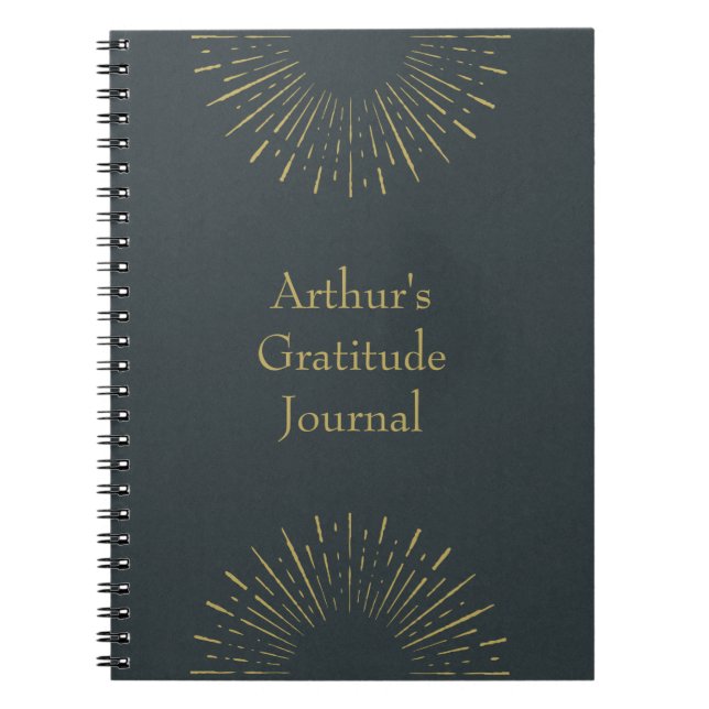 Personalized Vintage Style Gratitude Journal (Front)