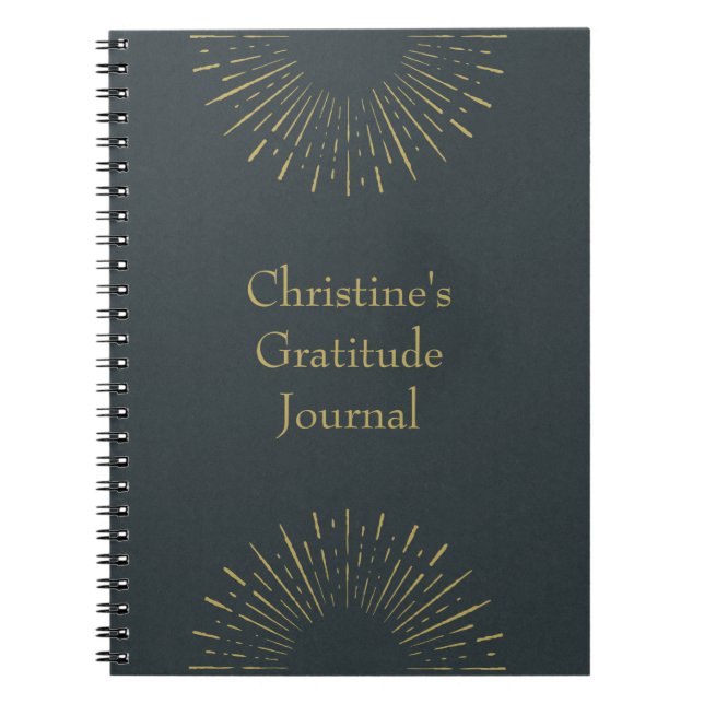 Personalized Vintage Style Gratitude Journal (Front)