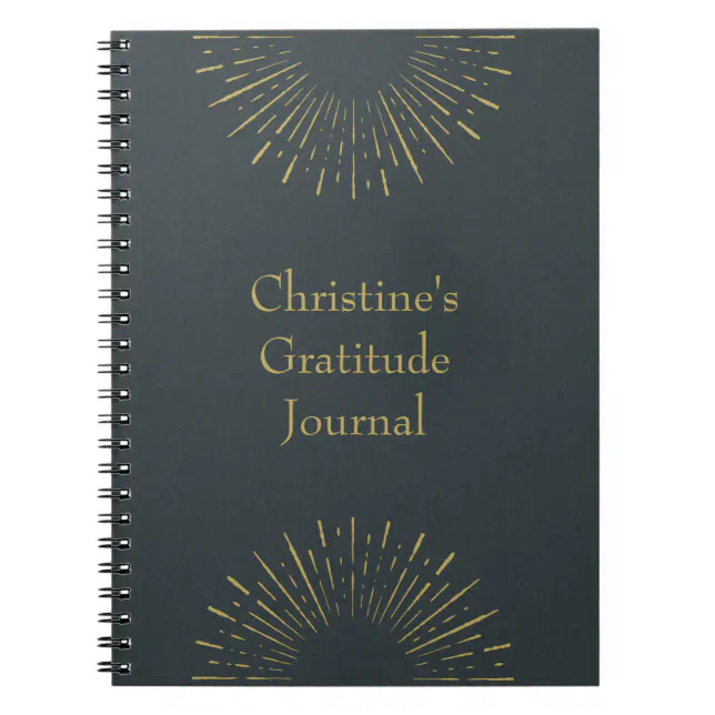 Personalized Vintage Style Gratitude Journal | Zazzle