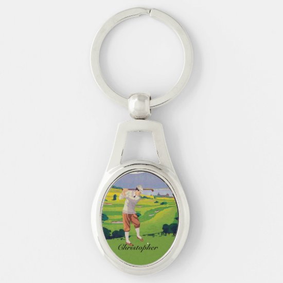 Personalized clearance golf keychains