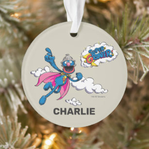 Personalized Vintage Super Grover Ornament
