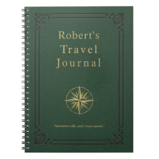 Personalized Vintage Travel Journal