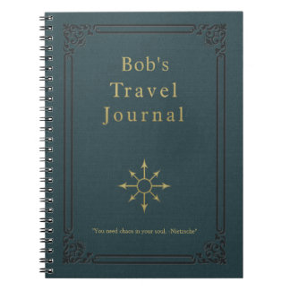 Personalized Vintage Travel Journal