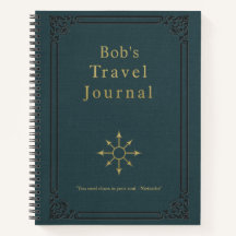Personalized Vintage Travel Journal