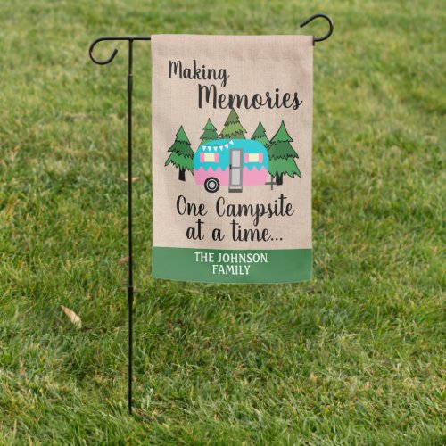 Personalized Vintage Travel Trailers Camper Flags