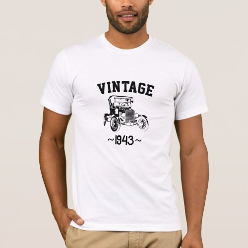 Personalized Vintage Truck Birthday T_Shirt