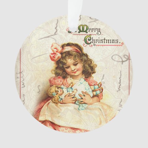 Personalized Vintage Victorian Christmas Ornament