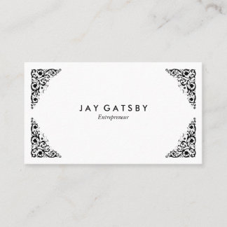 Personalized Vintage Victorian Ornamental Business Card