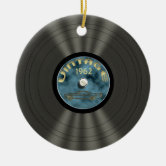 Fake Custom Vinyl Record Ornament, Zazzle