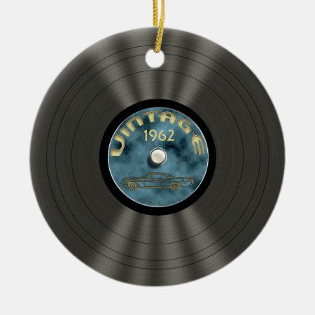 Personalized Vintage Vinyl Record Ornament