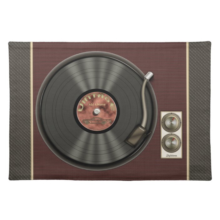 Personalized Vintage Vinyl Record Placemat Zazzle