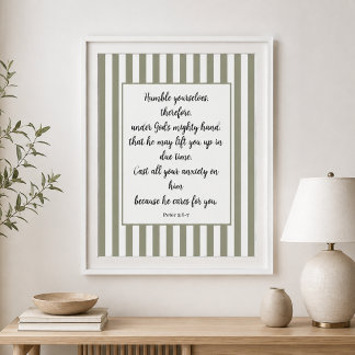 Personalized Vintage Word of God Bible Verses Poster