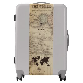 Personalized Vintage World Map