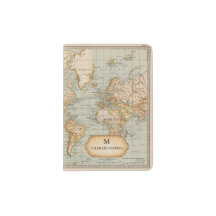 Personalized Vintage World Map Travel