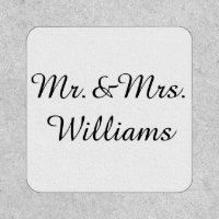 Personalized Vinyl Custom Wedding Sign Iron On