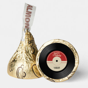 Personalized Vinyl Record Birthday Hershey®'s Kisses®