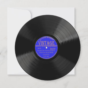 Personalized Vinyl Record Design Invitation
