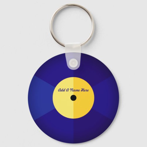 Personalized Vinyl Record Music Keychain