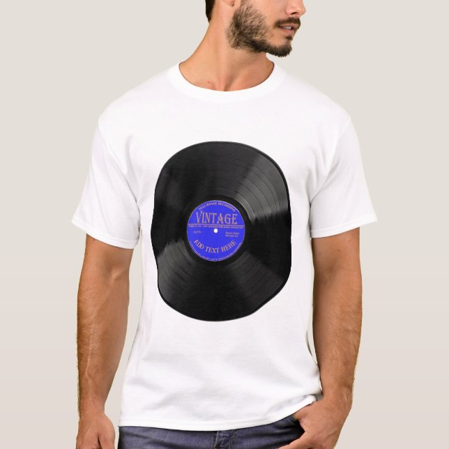 Personalized Vinyl Record Unisex T-Shirt (Front)