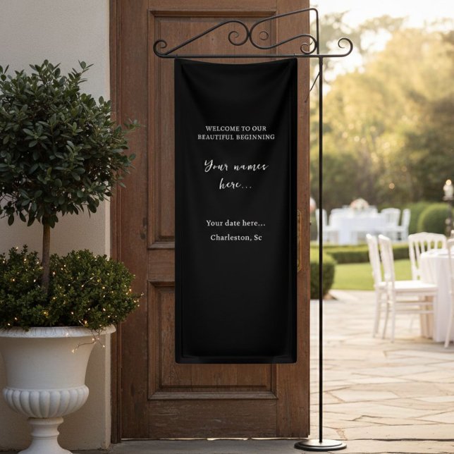 Personalized Vinyl Wedding Welcome Sign (Creator Uploaded)