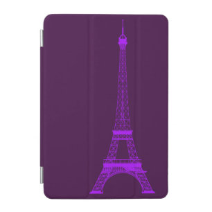 Personalized Violet Eiffel Tower iPad Mini Cover