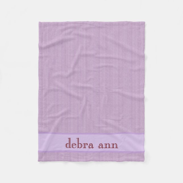 Personalized Violet Purple Blanket (Front)