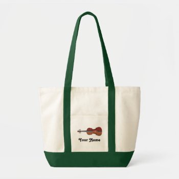 Personalized Violin Music Gift Tote Bag by madconductor at Zazzle