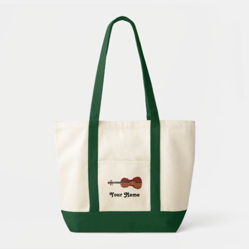 Personalized Violin Music Gift Tote Bag