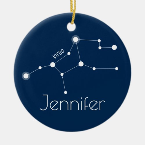 Personalized Virgo Constellation Ornament