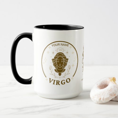 Personalized Virgo Zodiac 15 oz Coffee Mug