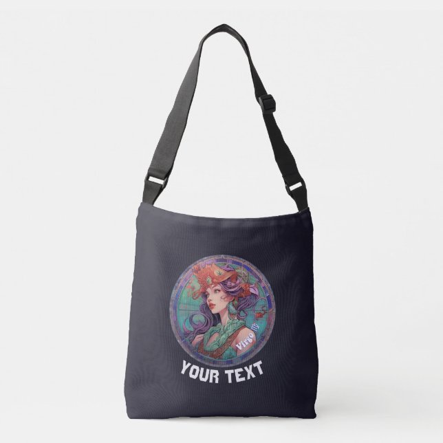 Personalized Virgo Zodiac  Crossbody Bag (Front)