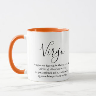 Personalized Virgo Zodiac sign Name and Traits Mug