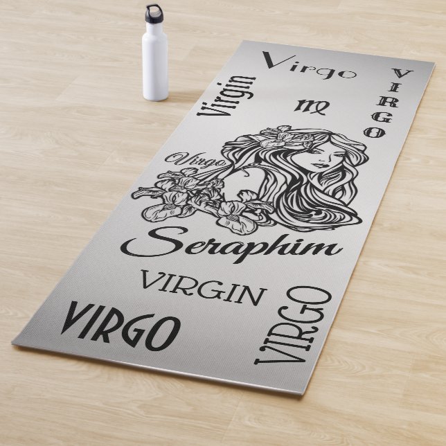 Personalized Virgo Zodiac Silver Yoga Mat (In Situ)