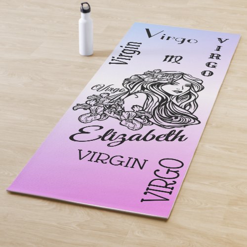 Personalized Virgo Zodiac Yoga Mat