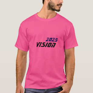 Personalized Vision Year Text Stylish Graphic Tee