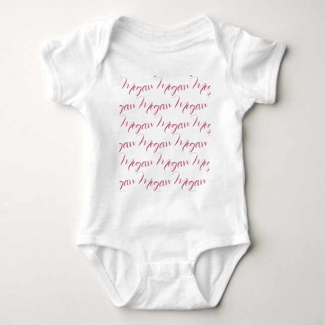 Personalized Viva Magenta   Baby Bodysuit (Front)