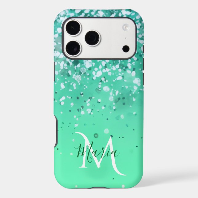 Personalized Vivid Mint Green iPhone 17 Pro Max To Case-Mate iPhone Case (Back)