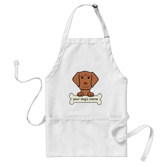 Personalized Vizsla Adult Apron (Front)